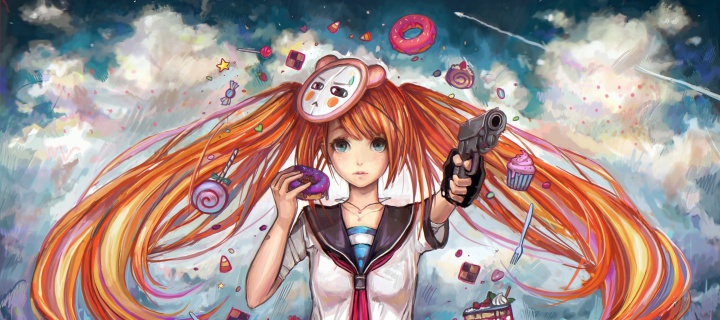 Screenshot №1 pro téma Anime Ginger Girl 720x320