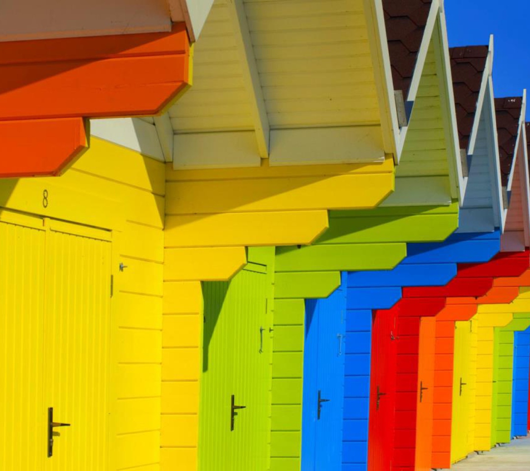 Обои Colorful Houses In Holland 1080x960