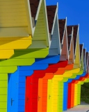 Colorful Houses In Holland wallpaper 128x160