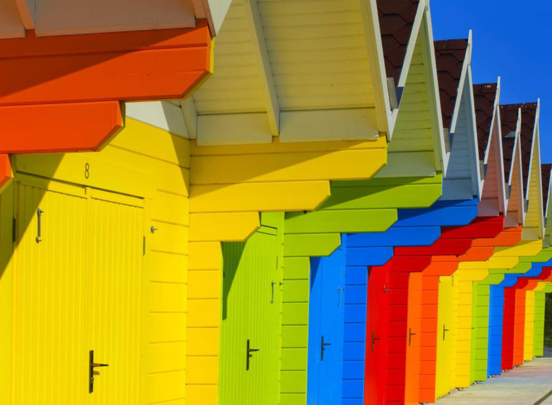 Обои Colorful Houses In Holland 1920x1408