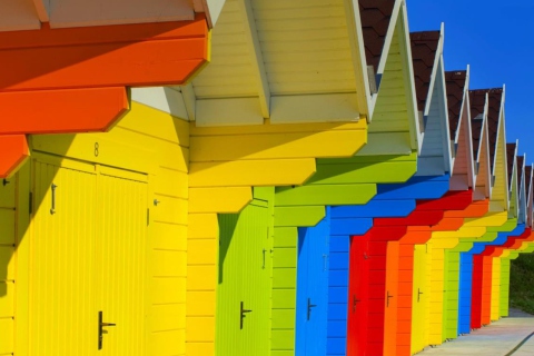 Colorful Houses In Holland wallpaper 480x320