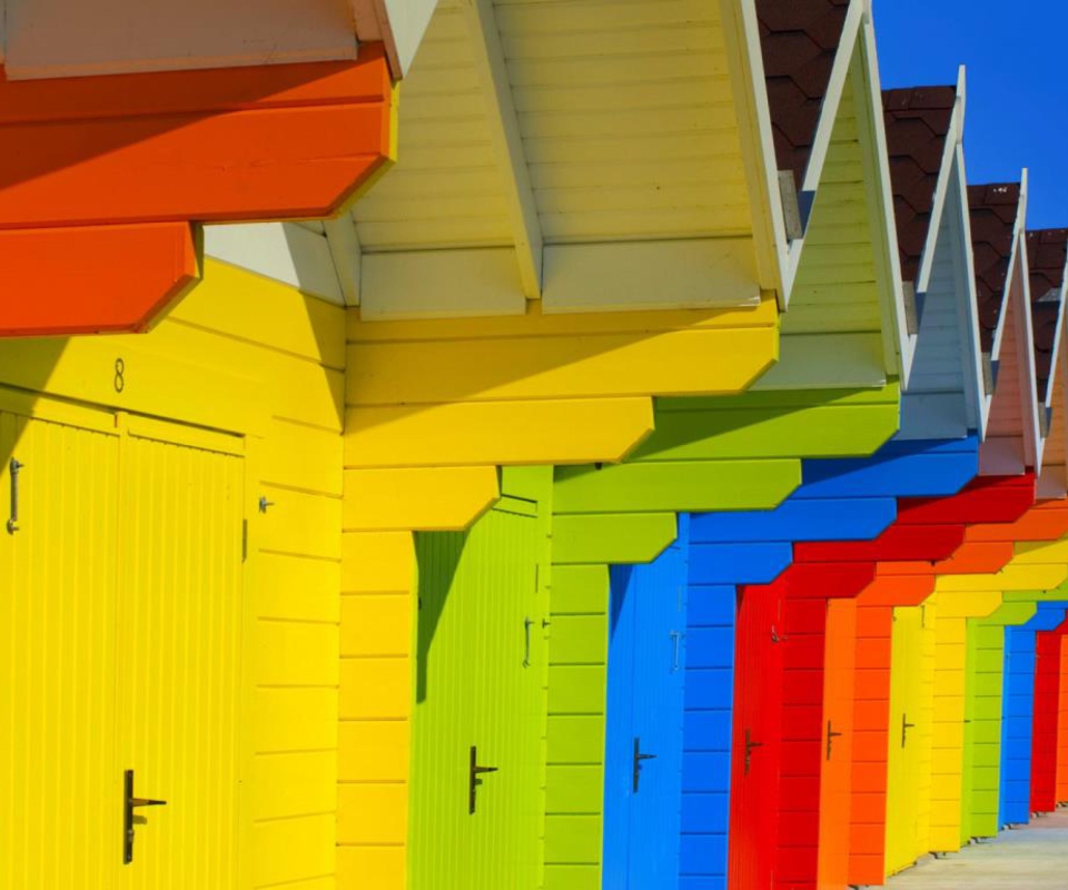 Das Colorful Houses In Holland Wallpaper 960x800