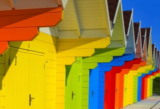 Colorful Houses In Holland sfondi gratuiti per HTC Desire HD