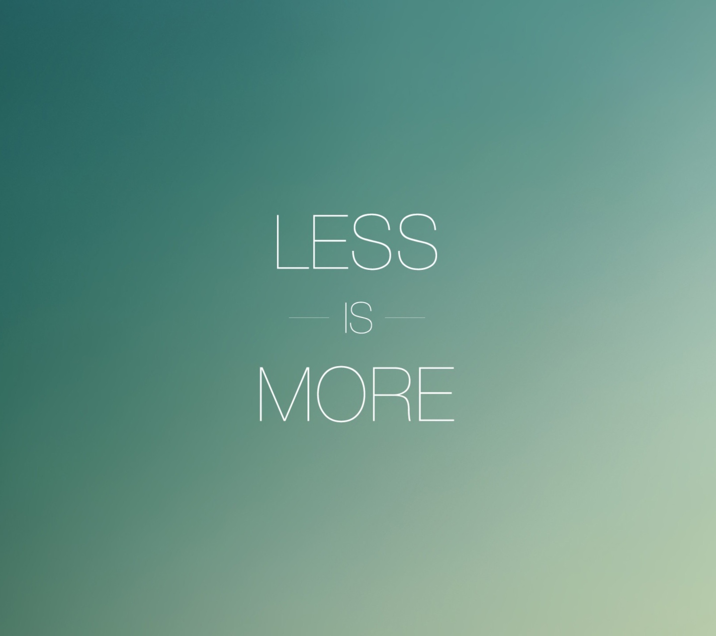 Sfondi Less Is More 1440x1280