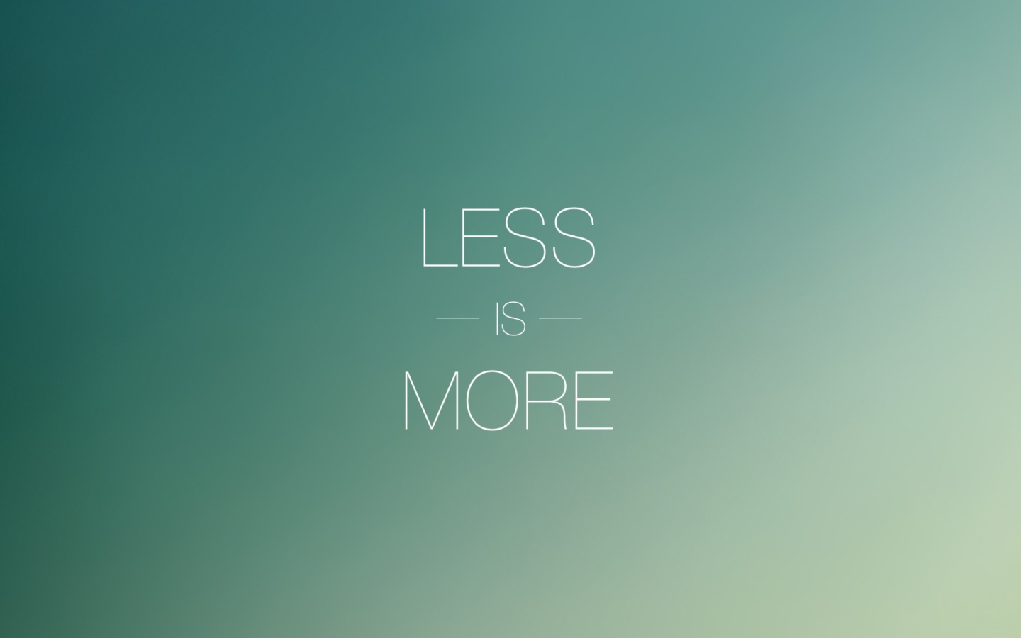 Less Is More wallpaper 1440x900