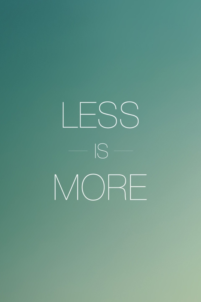 Less Is More screenshot #1 640x960