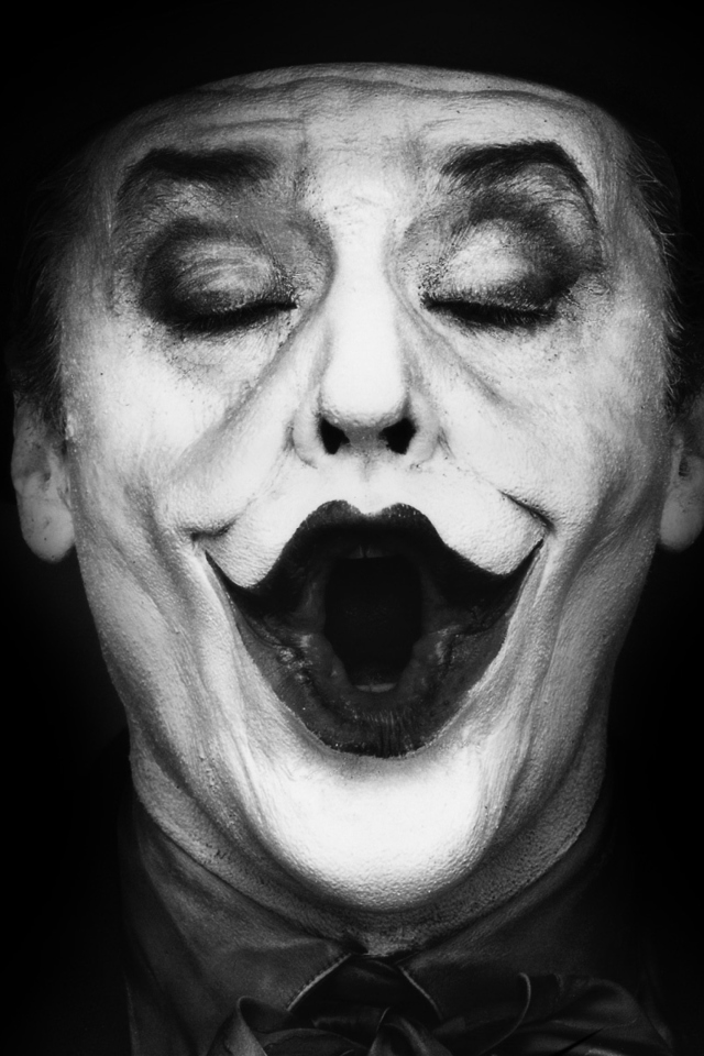 Обои The Joker Jack Nicholson 640x960