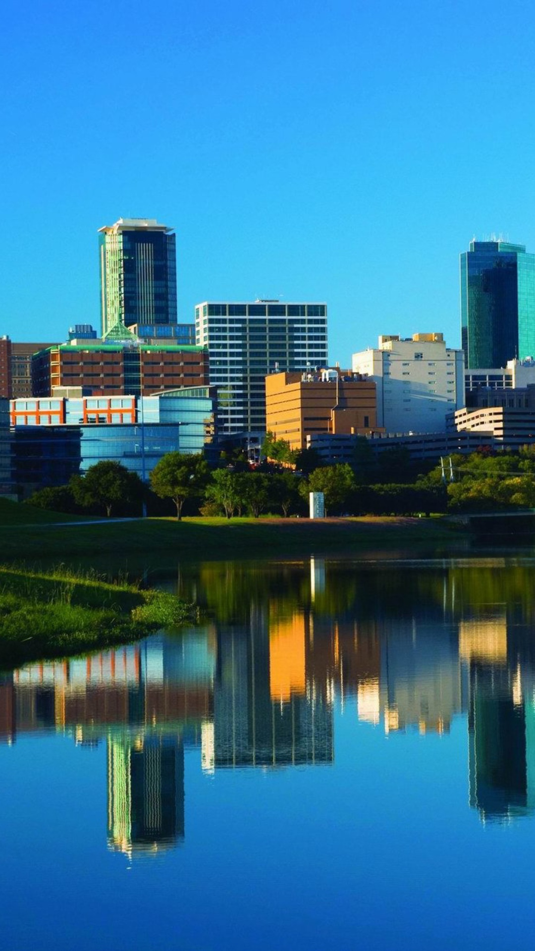 Fort Worth Skyscrapers in Texas wallpaper 1080x1920