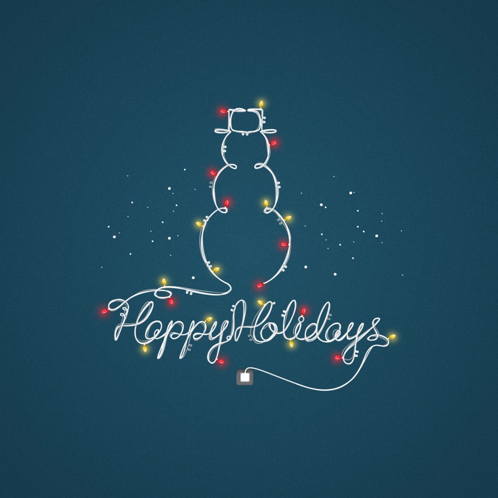 Happy Holidays wallpaper 1024x1024
