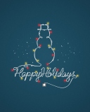 Das Happy Holidays Wallpaper 128x160