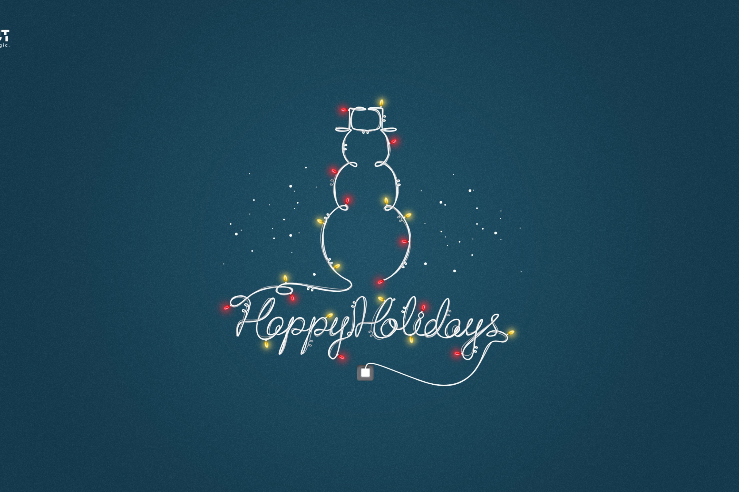 Das Happy Holidays Wallpaper 2880x1920