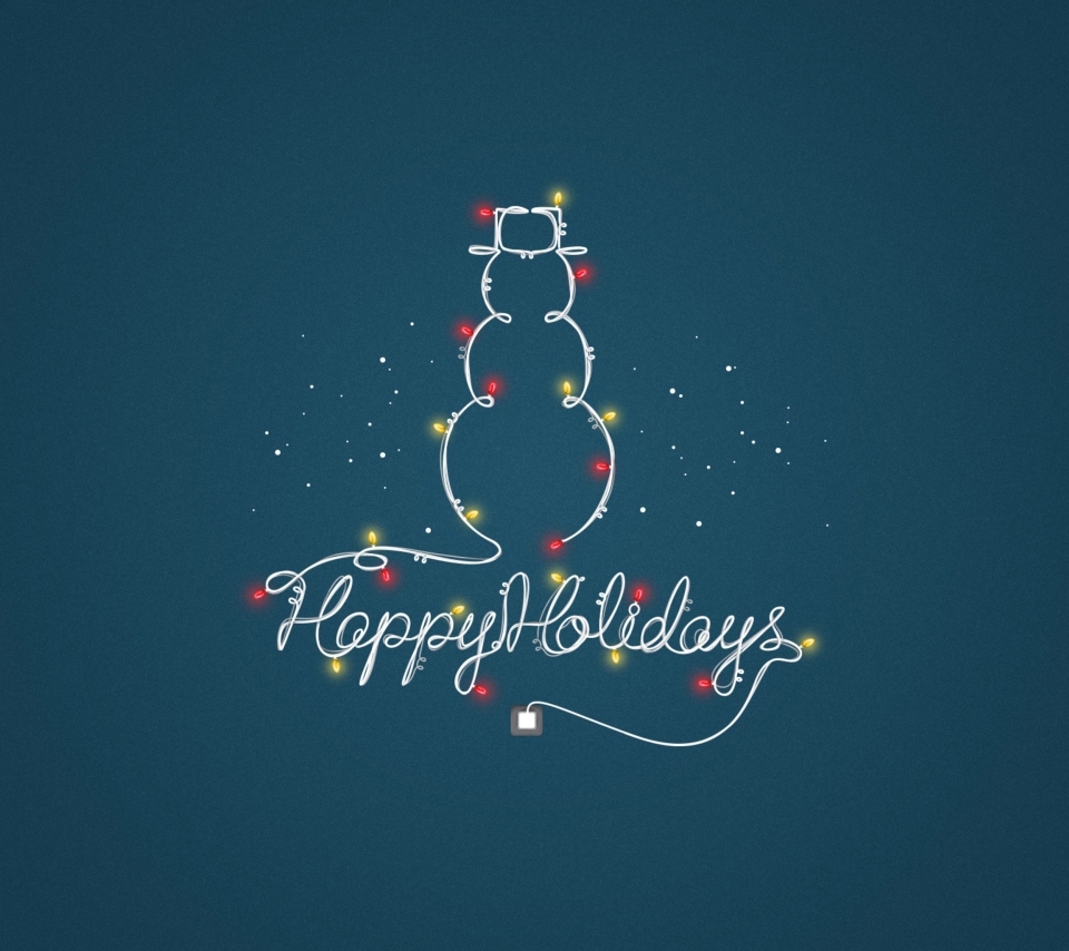 Das Happy Holidays Wallpaper 960x854
