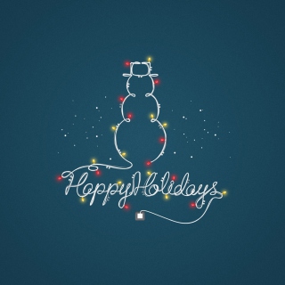 Kostenloses Happy Holidays Wallpaper für 128x128