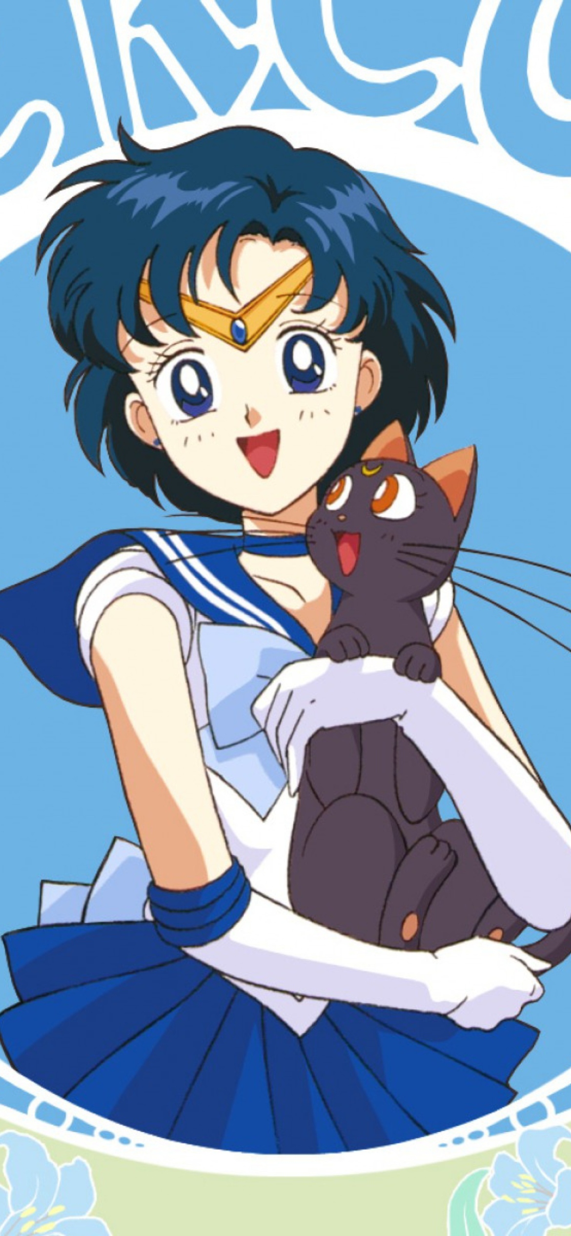 Sailor Moon With Cat wallpaper 1170x2532