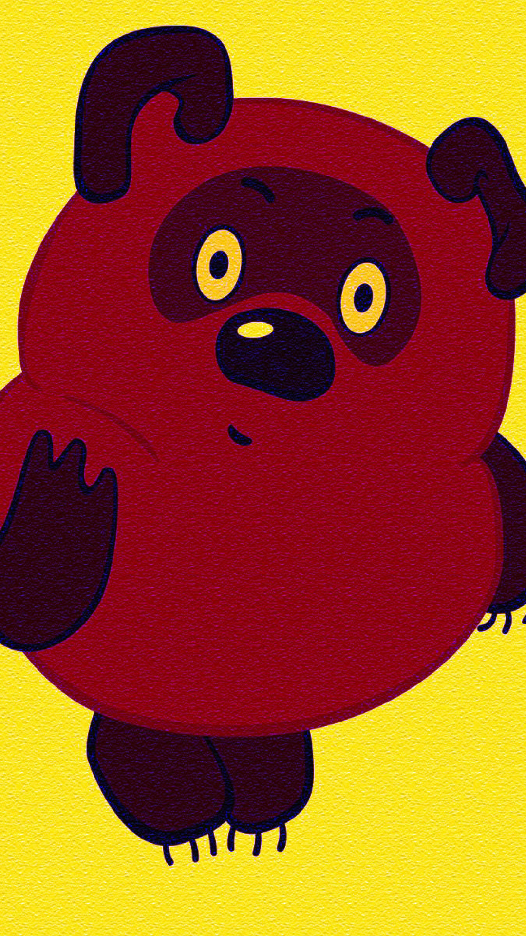 Обои Russian Cartoon Character Winnie Pooh 1080x1920