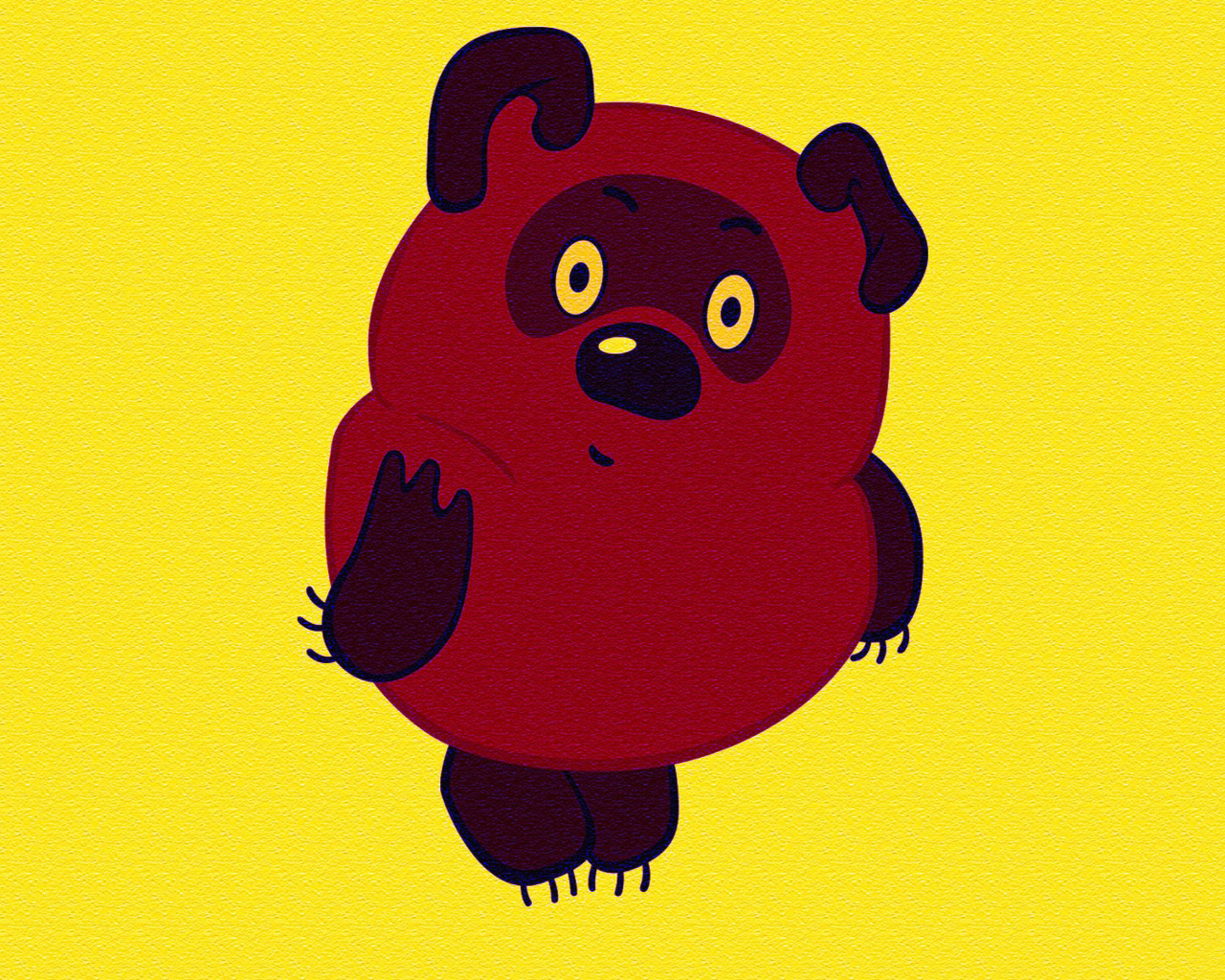 Das Russian Cartoon Character Winnie Pooh Wallpaper 1280x1024