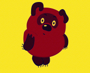 Das Russian Cartoon Character Winnie Pooh Wallpaper 176x144