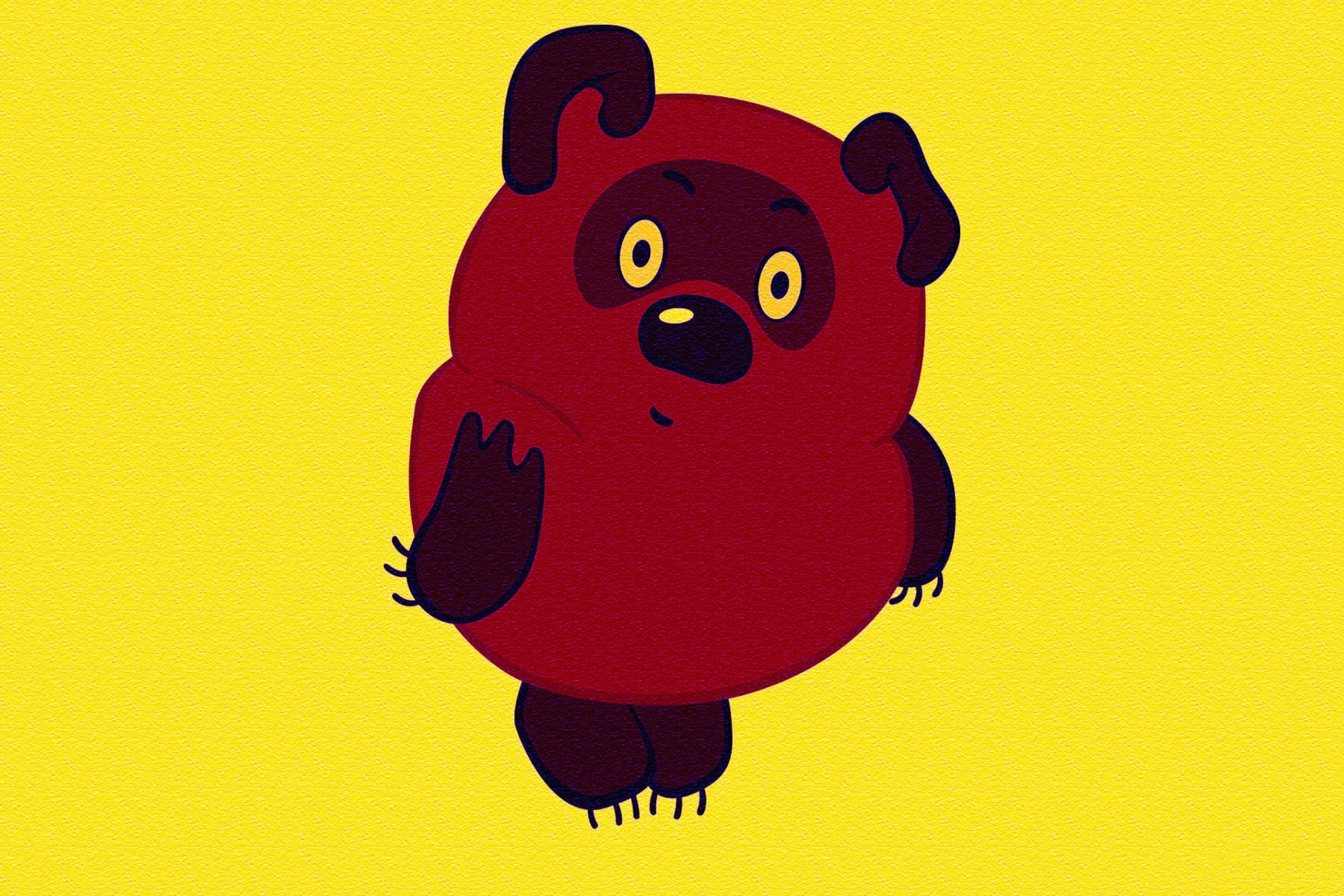 Das Russian Cartoon Character Winnie Pooh Wallpaper 2880x1920