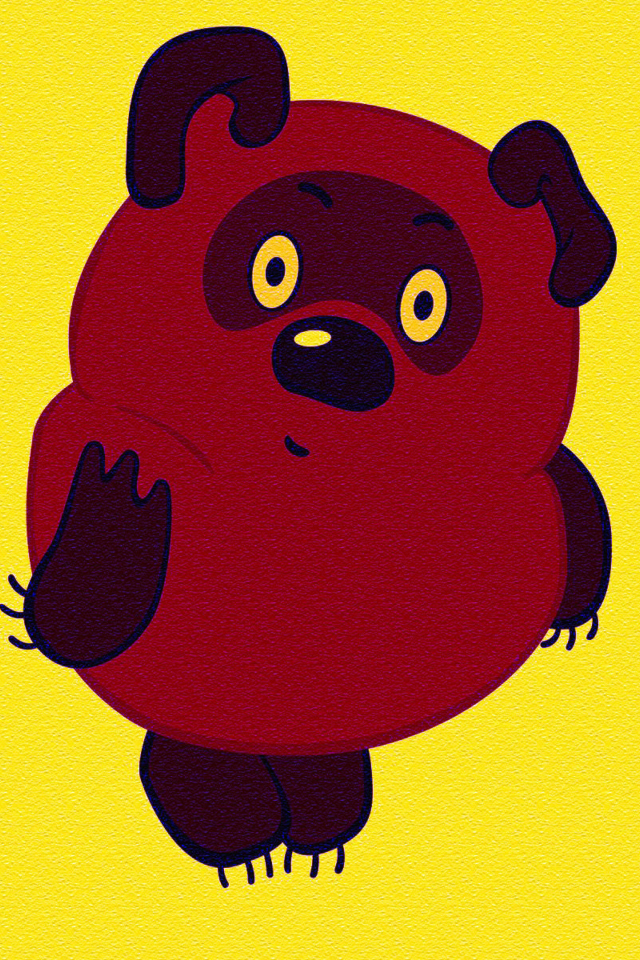 Russian Cartoon Character Winnie Pooh wallpaper 640x960