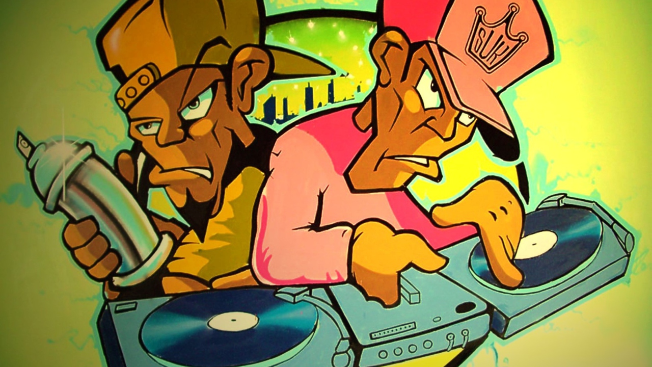 Das DJ Graffiti Wallpaper 1280x720