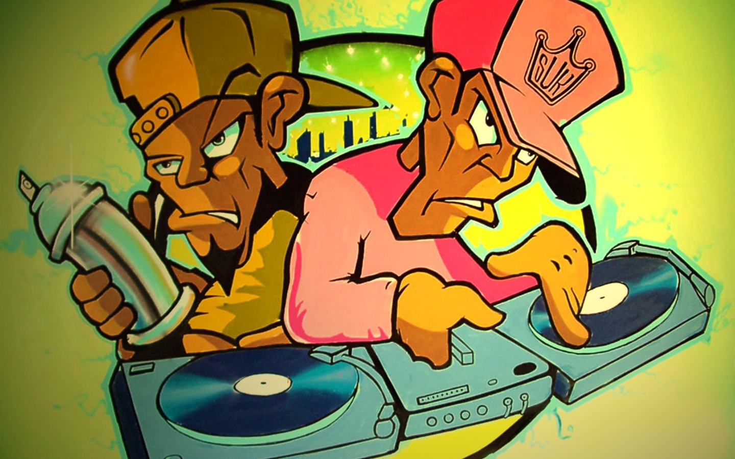Screenshot №1 pro téma DJ Graffiti 1440x900
