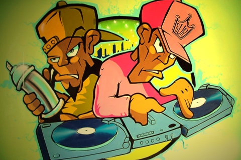 Fondo de pantalla DJ Graffiti 480x320