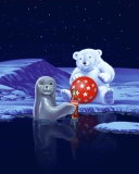 Fondo de pantalla Seal Bear And Cola 128x160