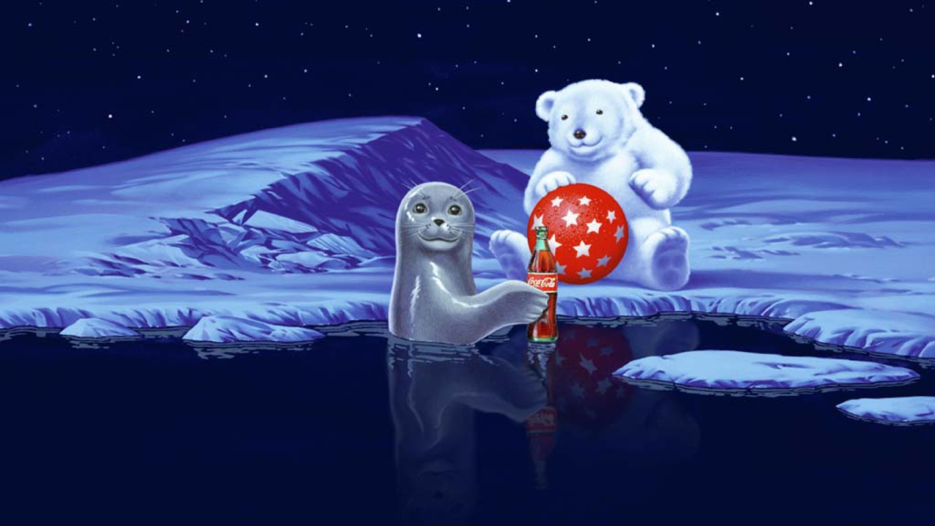 Seal Bear And Cola screenshot #1 1366x768