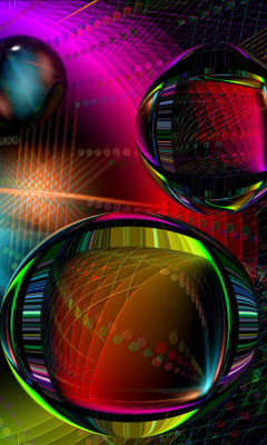 Screenshot №1 pro téma Colored Drops 240x400