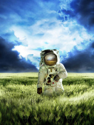 Das Astronaut On New Planet Wallpaper 132x176