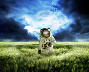 Astronaut On New Planet wallpaper 176x144