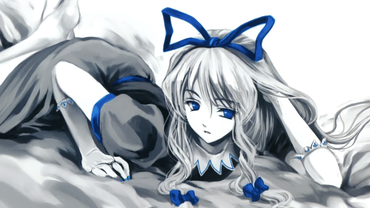 Das Anime Sleeping Girl Wallpaper 1280x720