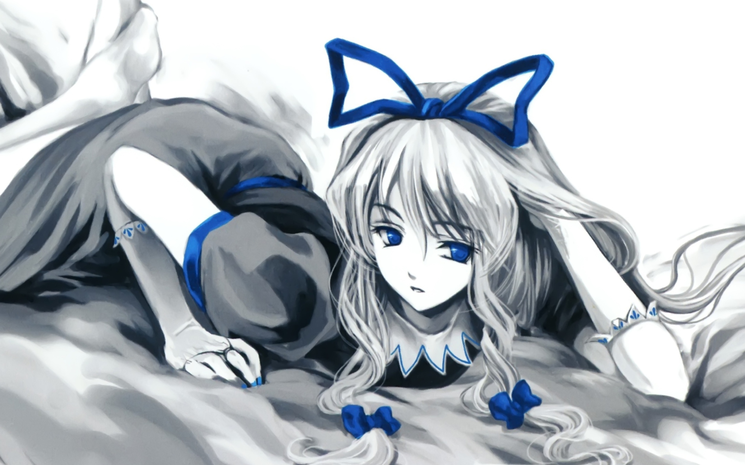 Das Anime Sleeping Girl Wallpaper 2560x1600