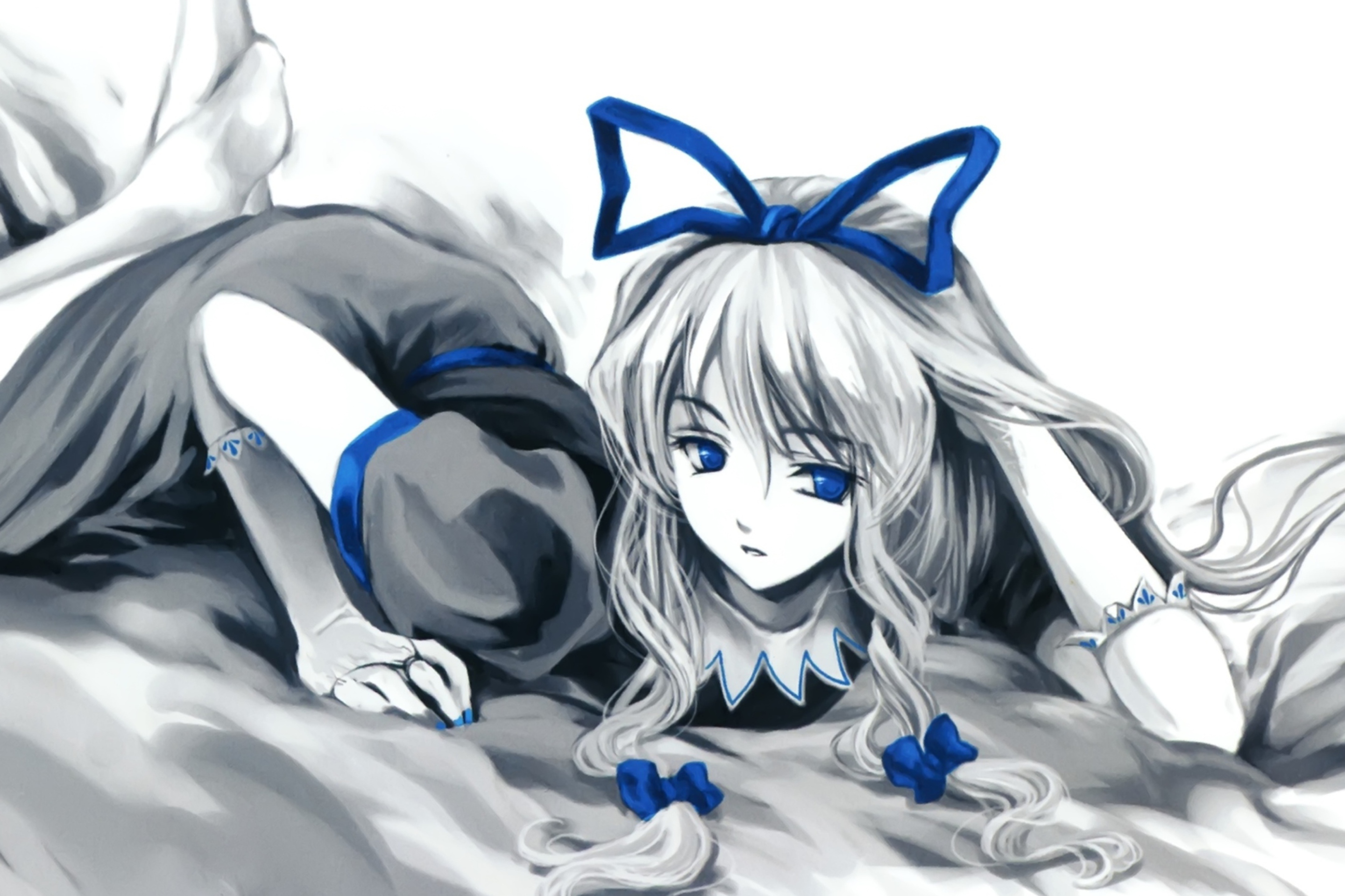 Das Anime Sleeping Girl Wallpaper 2880x1920