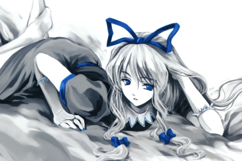 Fondo de pantalla Anime Sleeping Girl 480x320