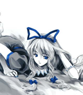 Anime Sleeping Girl - Obrázkek zdarma pro Nokia C2-02