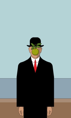 Fondo de pantalla Rene Magritte Painting 240x400