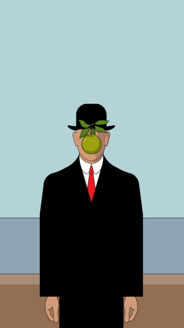 Fondo de pantalla Rene Magritte Painting 360x640