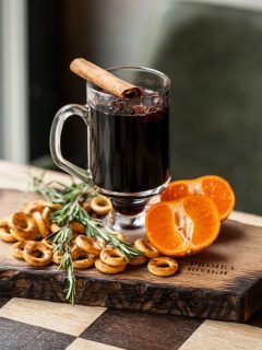 Hot Mulled Wine wallpaper 240x320