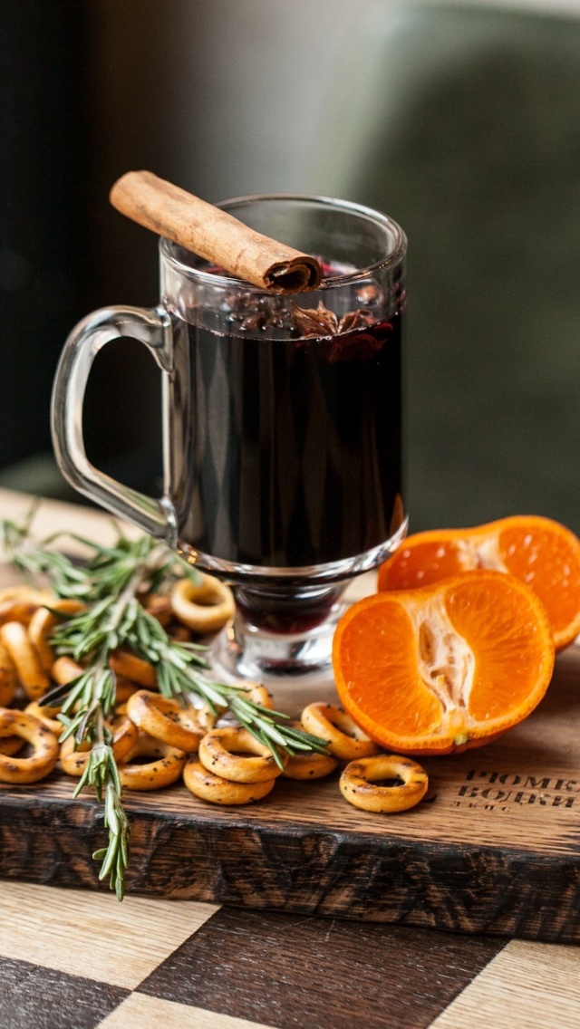 Hot Mulled Wine wallpaper 640x1136