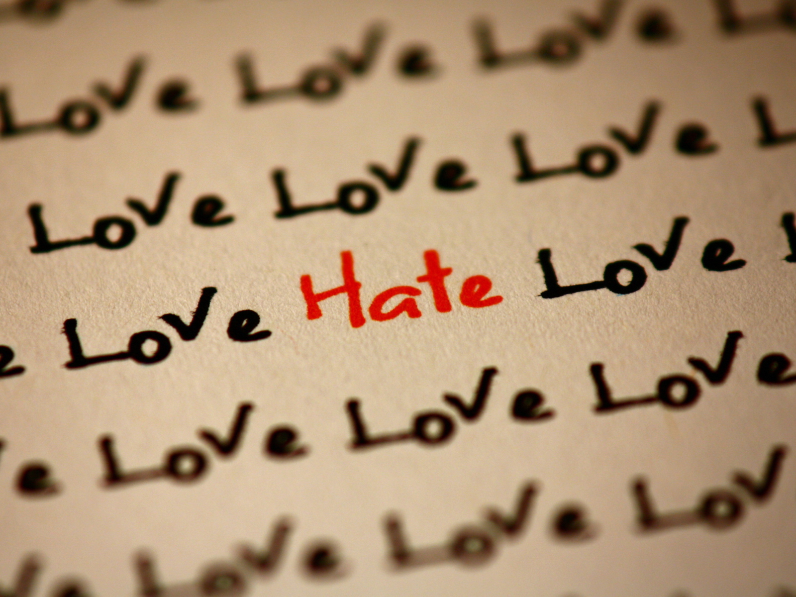 Sfondi Love And Hate 1600x1200