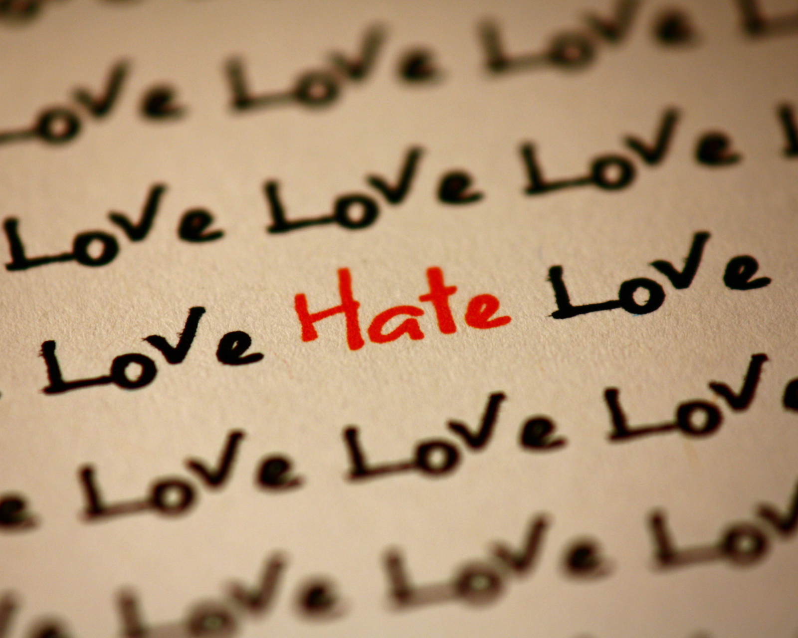 Fondo de pantalla Love And Hate 1600x1280
