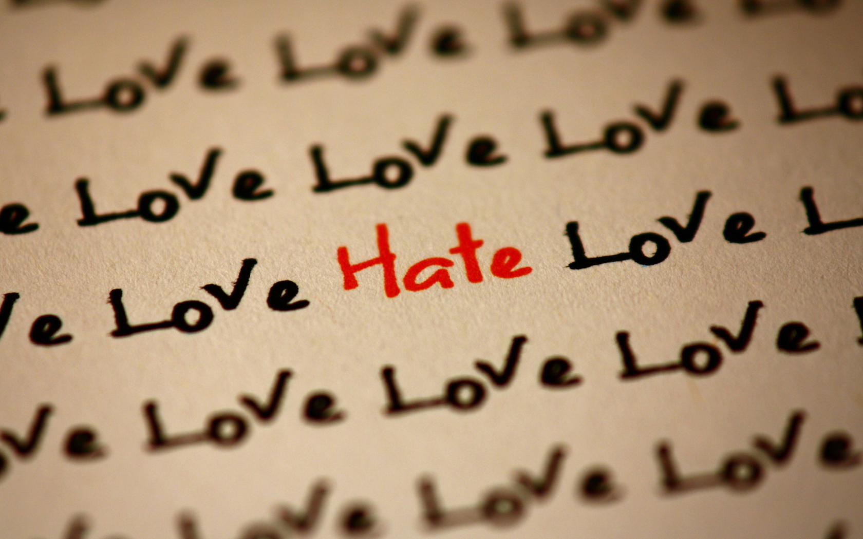 Sfondi Love And Hate 1680x1050