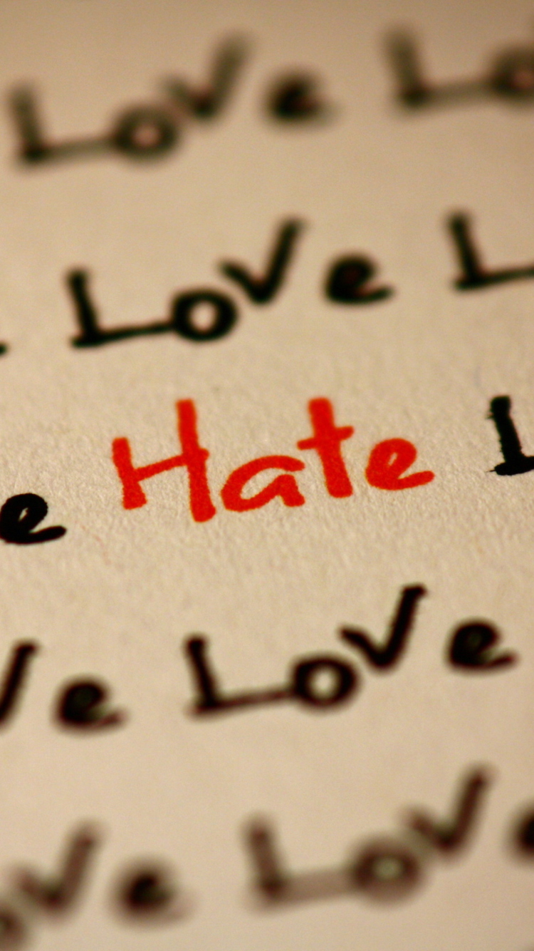 Das Love And Hate Wallpaper 750x1334