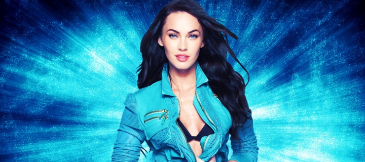 Das Megan Fox Blue Wallpaper 720x320
