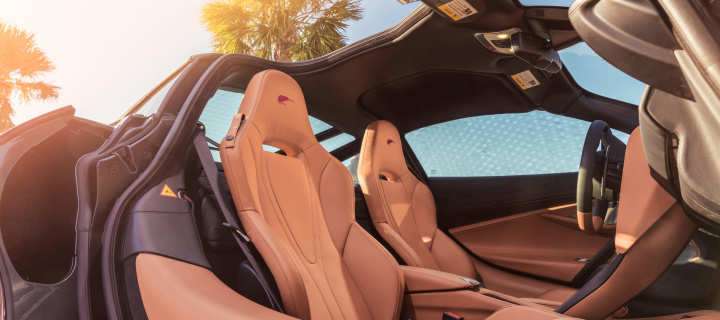 Mclaren MSO 720S Coupe Interior wallpaper 720x320