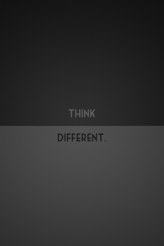 Think Different wallpaper 320x480