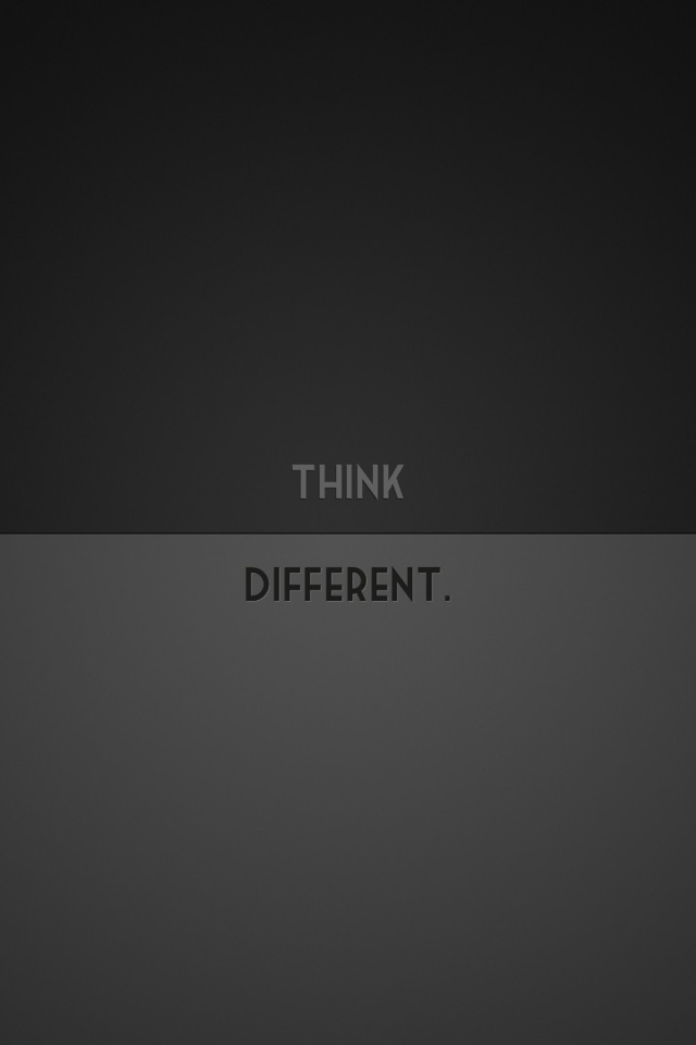 Think Different wallpaper 640x960