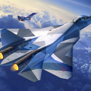 Sukhoi PAK FA Fighter Aircraft - Obrázkek zdarma pro iPad Air