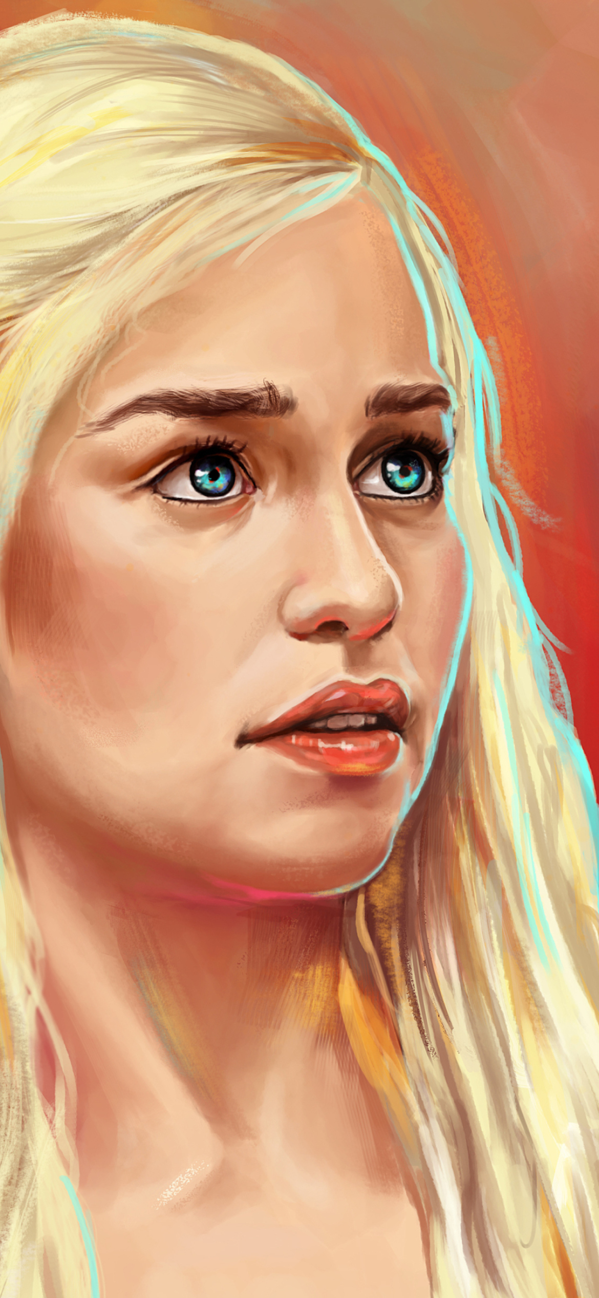Screenshot №1 pro téma Emilia Clarke Game Of Thrones Painting 1170x2532